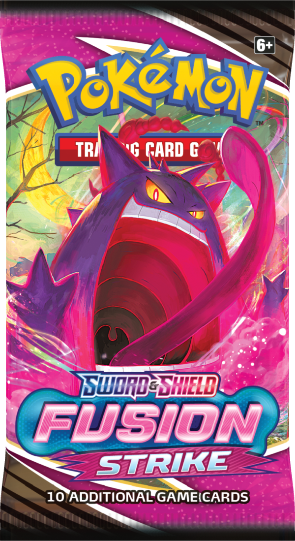 Pokemon_TCG_Sword_Shield—Fusion_Strike_Booster_Wrap_Gengar Fusion Strike – Booster Pack